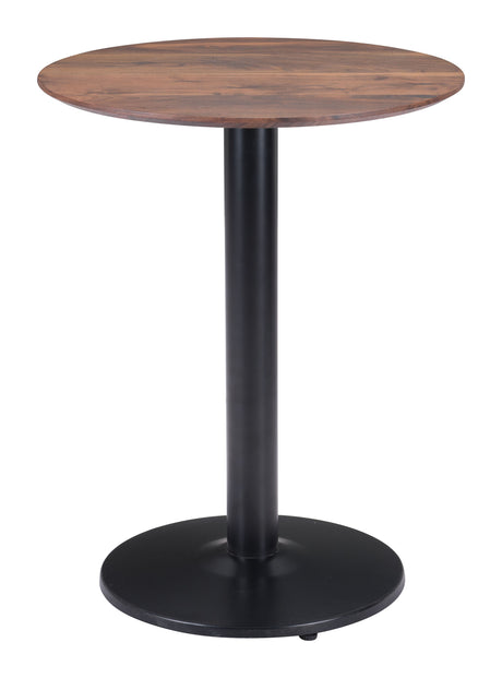 Alto Brown & Black Bistro Table by Zuomod at Eve Furniture