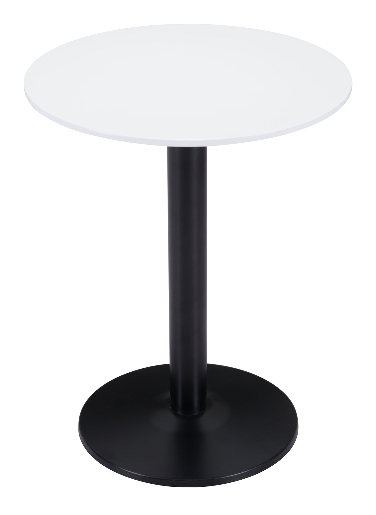 Alto White & Black Bistro Table by Zuomod at Eve Furniture