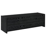 Alton 62" 3-Drawer TV Console Black Oak