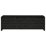 Alton 62" 3-Drawer TV Console Black Oak