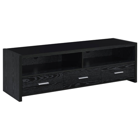 Alton Black Oak 62" 3-Drawer TV Console by Coaster at Eve Furniture