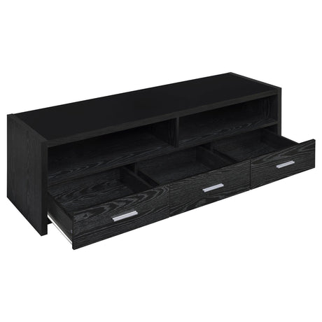 Alton Black Oak 62" 3-Drawer TV Console by Coaster at Eve Furniture