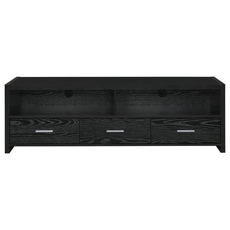 Alton Black Oak 62" 3-Drawer TV Console by Coaster at Eve Furniture