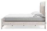 Altyra White King Upholstered Panel Bed by Ashley at Eve Furniture
