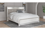 Altyra White King Upholstered Panel Bed by Ashley at Eve Furniture