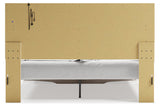 Altyra White King Upholstered Storage Panel Bed by Ashley at Eve Furniture