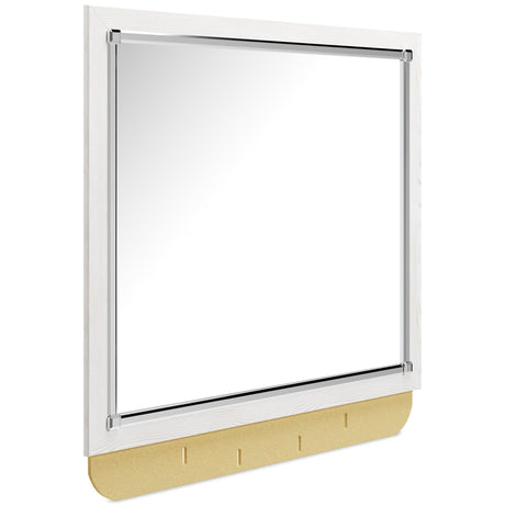 Altyra White LED Bookcase Upholstered Panel Bedroom Set by Ashley at Eve Furniture