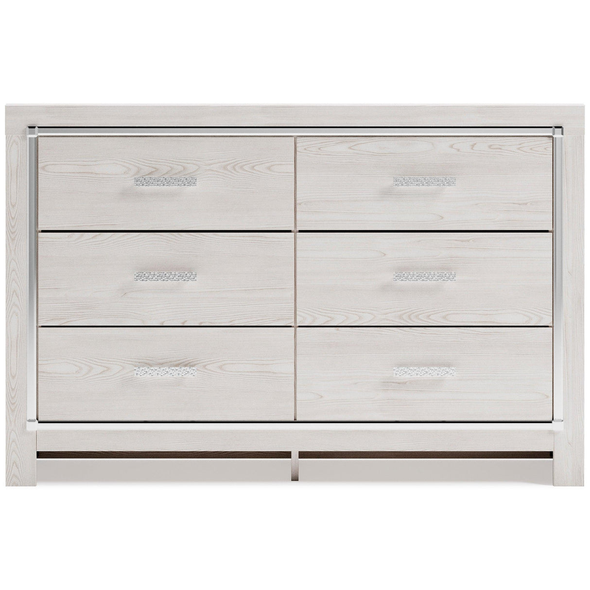 Altyra White LED Bookcase Upholstered Panel Bedroom Set by Ashley at Eve Furniture