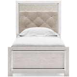 Altyra White LED Upholstered Panel Youth Bedroom Set by Ashley at Eve Furniture