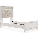 Altyra White LED Upholstered Panel Youth Bedroom Set by Ashley at Eve Furniture