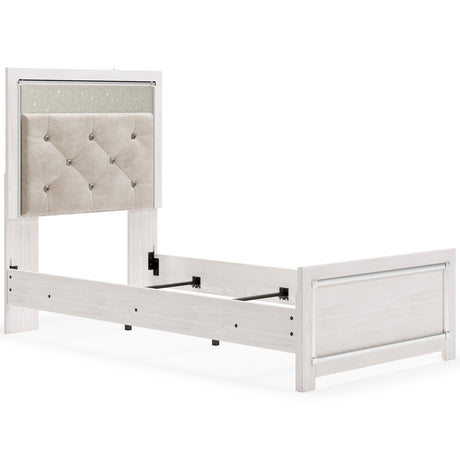 Altyra White LED Upholstered Panel Youth Bedroom Set by Ashley at Eve Furniture