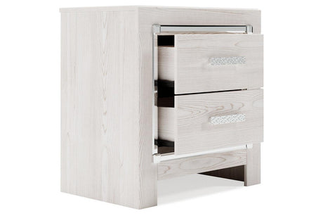 Altyra White Nightstand by Ashley at Eve Furniture