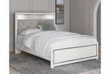 Altyra White Queen Upholstered Panel Bed by Ashley at Eve Furniture