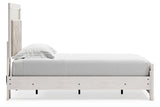 Altyra White Twin Upholstered Panel Bed by Ashley at Eve Furniture