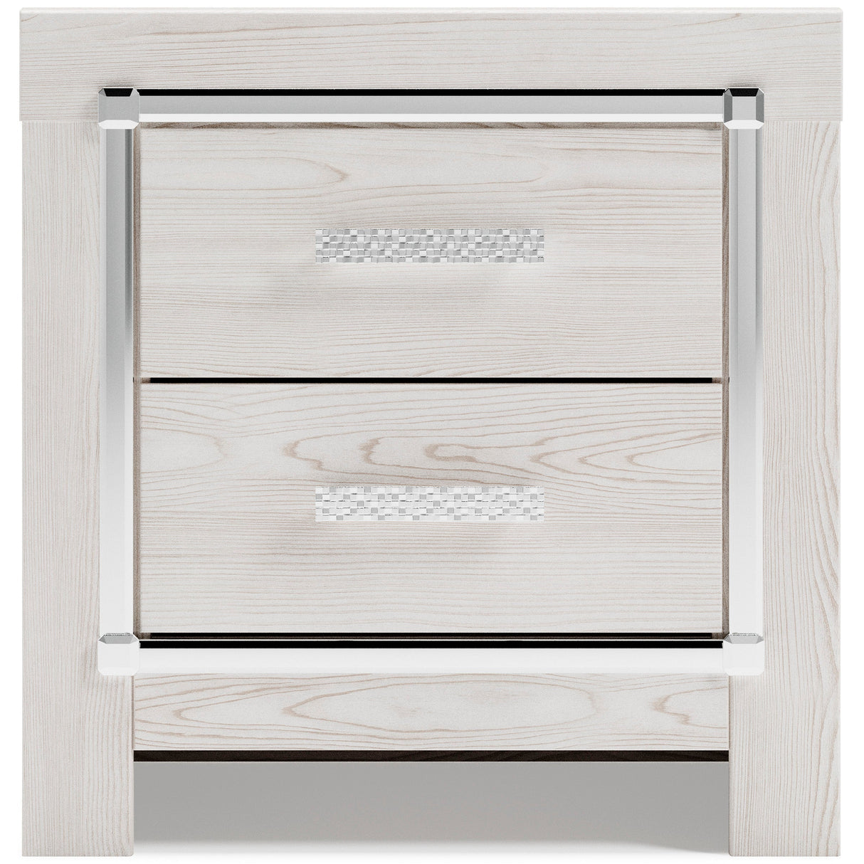 Altyra White Upholstered LED Bookcase Panel Bedroom Set by Ashley at Eve Furniture