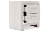 Altyra White Upholstered LED Panel Platform Bedroom Set by Ashley at Eve Furniture