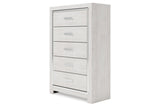 Altyra White Upholstered LED Panel Platform Bedroom Set by Ashley at Eve Furniture