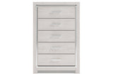Altyra White Upholstered LED Panel Platform Bedroom Set by Ashley at Eve Furniture