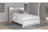 Altyra White Upholstered LED Panel Platform Bedroom Set by Ashley at Eve Furniture