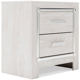 Altyra White Upholstered LED Storage Platform Bedroom Set by Ashley at Eve Furniture