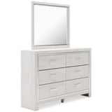 Altyra White Upholstered LED Storage Platform Bedroom Set by Ashley at Eve Furniture