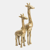 Aluminum 15" Giraffe Decor, Gold