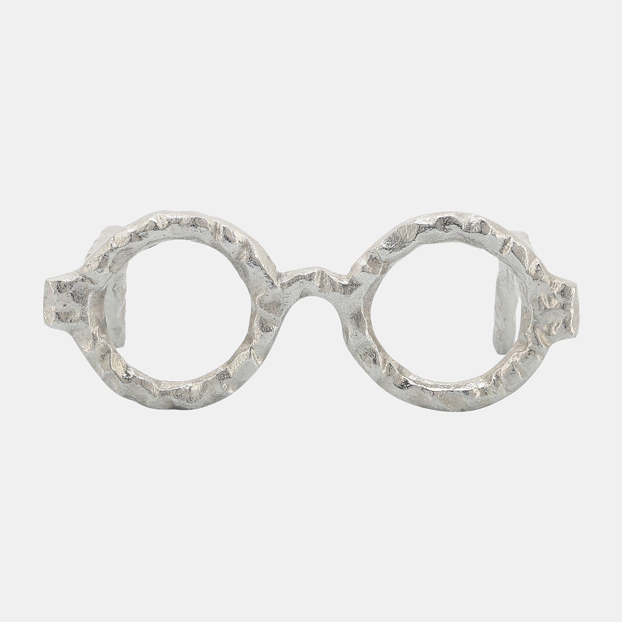 Aluminum Glasses Sculpture, Silver