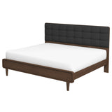 Alvarez Grey Fabric Platform Bed (King Size) by Ashcroft Furniture at Eve Furniture