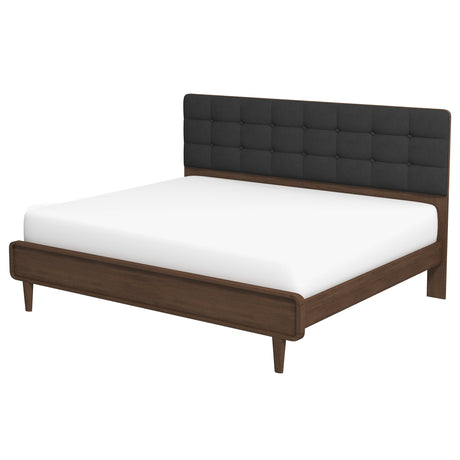 Alvarez Grey Fabric Platform Bed (King Size) by Ashcroft Furniture at Eve Furniture