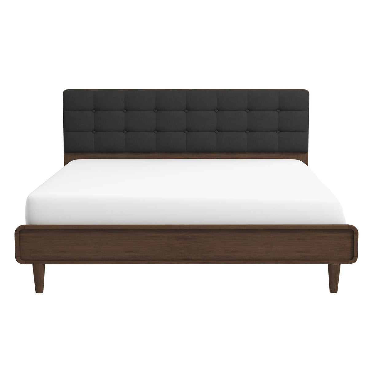 Alvarez Grey Fabric Platform Bed (King Size) by Ashcroft Furniture at Eve Furniture