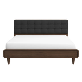 Alvarez Grey Fabric Platform Bed (King Size) by Ashcroft Furniture at Eve Furniture