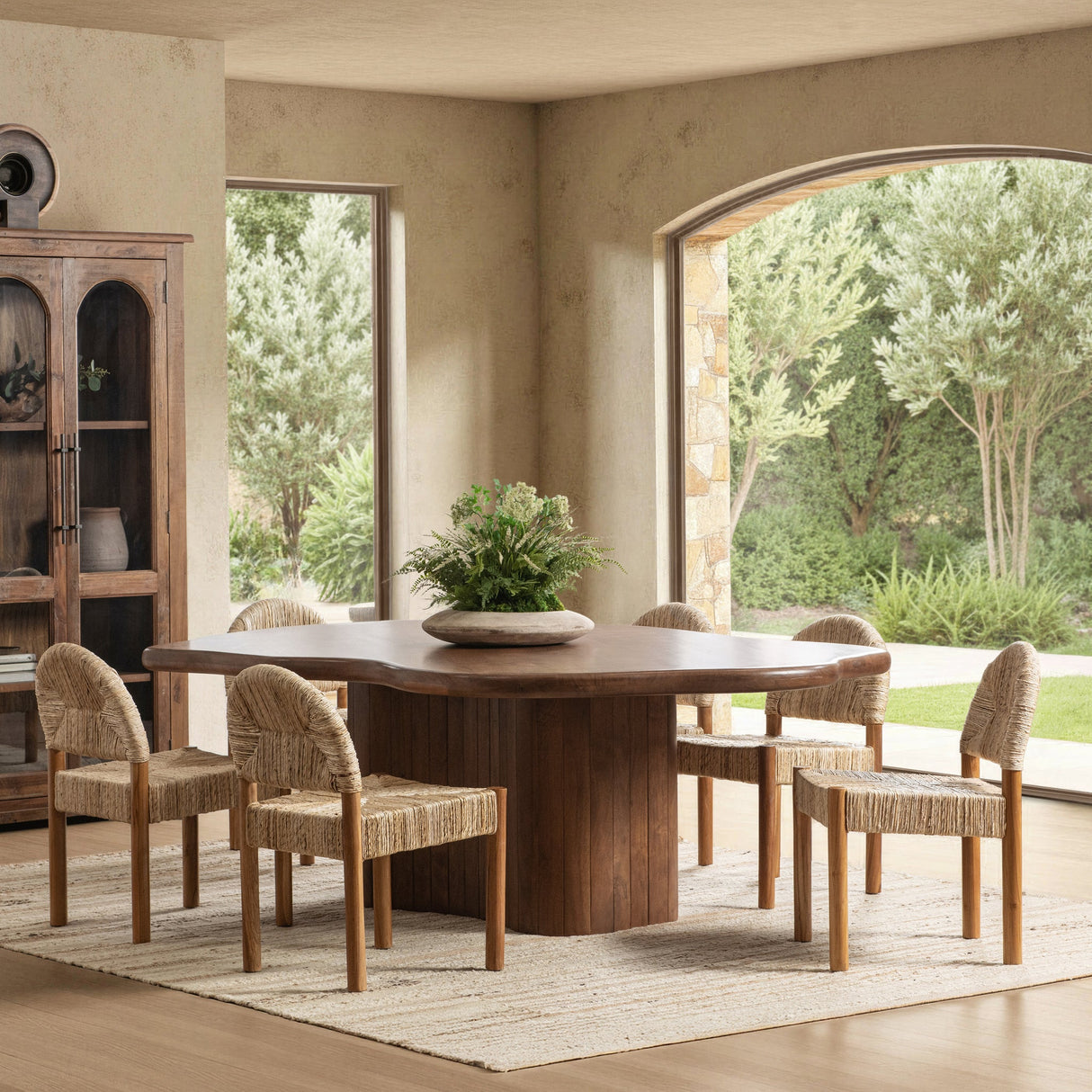 Alvaro 94" Freeform Dining Table - Chestnut by Classic Home at Eve Furniture
