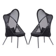 Alverta Black Foldable Chair, Set of 2 by Furniture of America at Eve Furniture