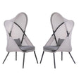 Alverta Light Gray Foldable Chair, Set of 2 by Furniture of America at Eve Furniture