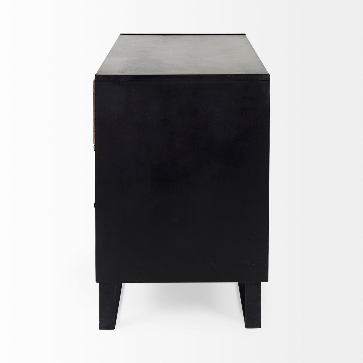Alvin 34.5L x 21.5W x 30.0H Wood W/Metal Framing Accent Cabinet by Mercana at Eve Furniture