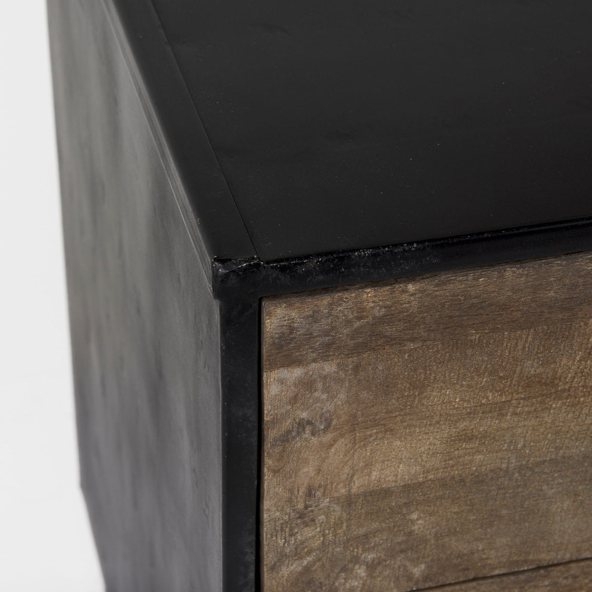Alvin 34.5L x 21.5W x 30.0H Wood W/Metal Framing Accent Cabinet by Mercana at Eve Furniture