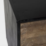 Alvin 34.5L x 21.5W x 30.0H Wood W/Metal Framing Accent Cabinet by Mercana at Eve Furniture