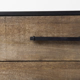 Alvin 34.5L x 21.5W x 30.0H Wood W/Metal Framing Accent Cabinet by Mercana at Eve Furniture