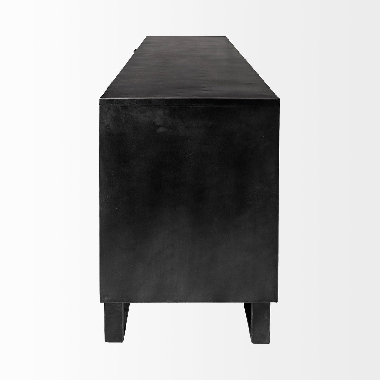 Alvin Brown Solid Wood With Black Metal Frame 3 Drawer 2 Cabinet Door Sideboard by Mercana at Eve Furniture