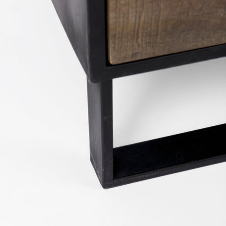 Alvin Wood W/Metal Framing Accent Cabinet by Mercana at Eve Furniture