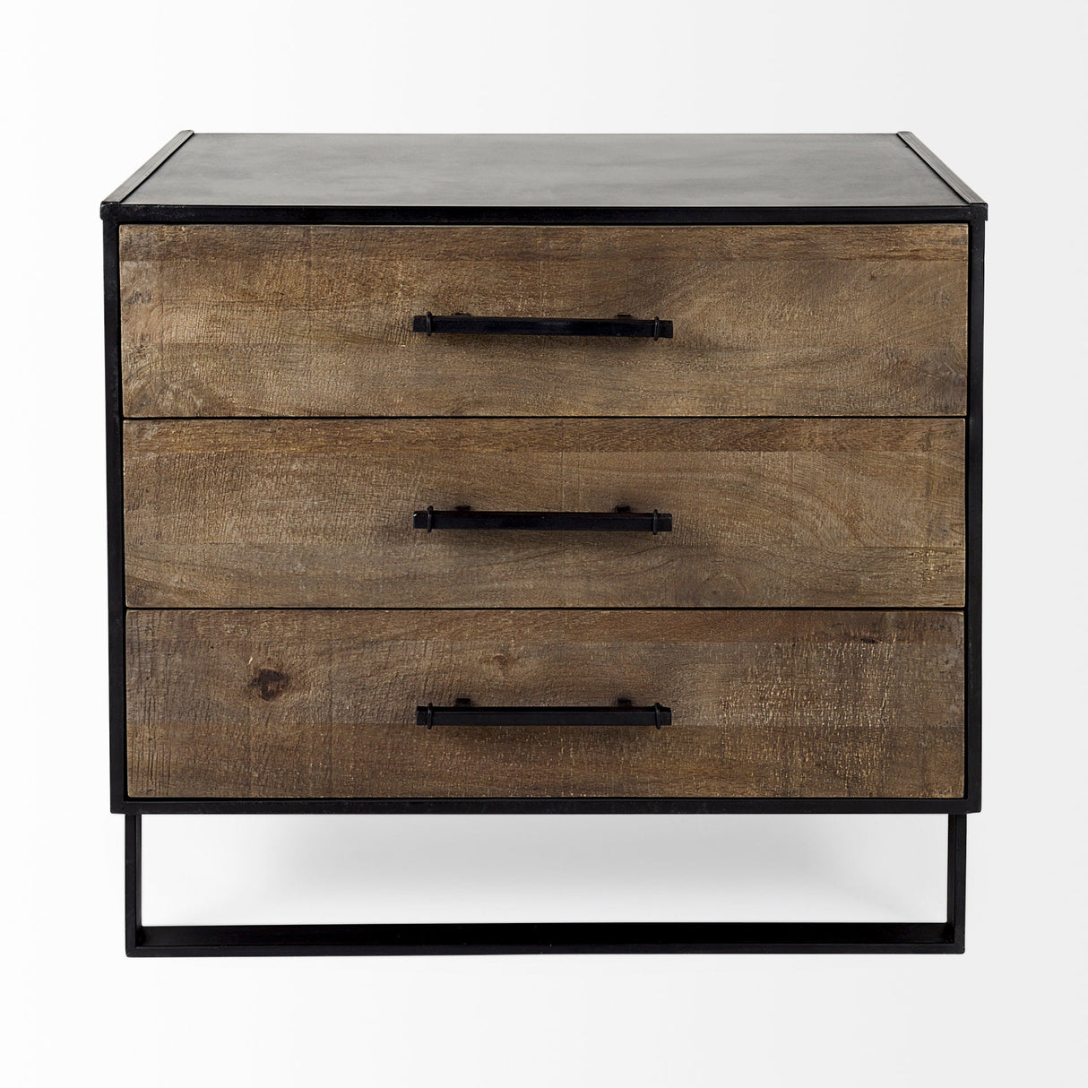 Alvin Wood W/Metal Framing Accent Cabinet by Mercana at Eve Furniture