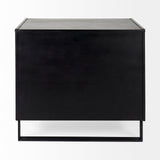 Alvin Wood W/Metal Framing Accent Cabinet by Mercana at Eve Furniture