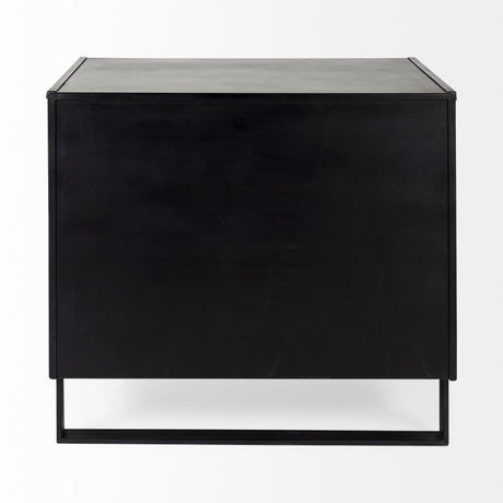 Alvin Wood W/Metal Framing Accent Cabinet by Mercana at Eve Furniture