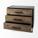 Alvin Wood W/Metal Framing Accent Cabinet by Mercana at Eve Furniture