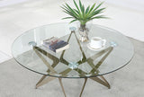Alvise Champagne Coffee Table by Furniture of America at Eve Furniture