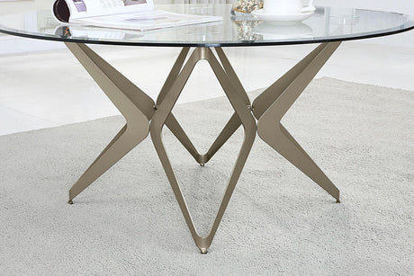 Alvise Champagne Coffee Table by Furniture of America at Eve Furniture