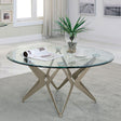 Alvise Champagne Coffee Table by Furniture of America at Eve Furniture