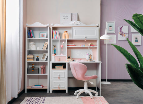Alya Study Desk With Top Module by Furnia at Eve Furniture