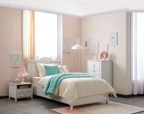 Alya Twin Bed With Headboard by Furnia at Eve Furniture