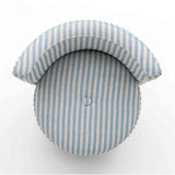 Alyssa Striped Performance Linen Rolling Desk Chair by TOV Furniture at Eve Furniture